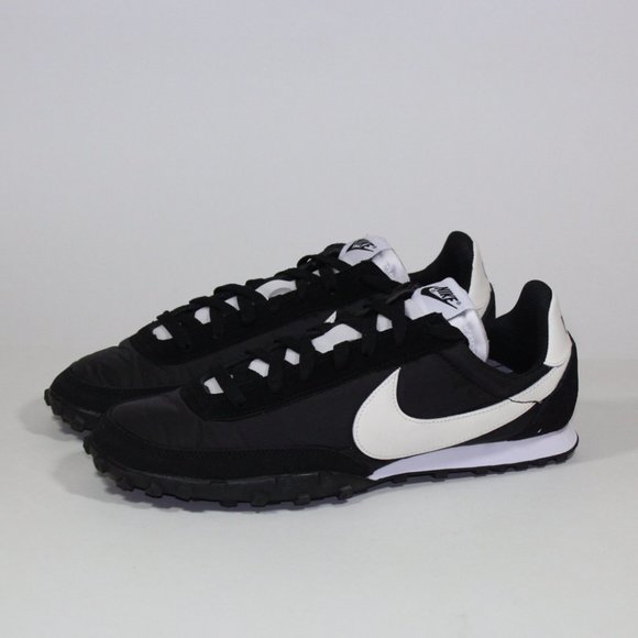 nike waffle racer black sail white
